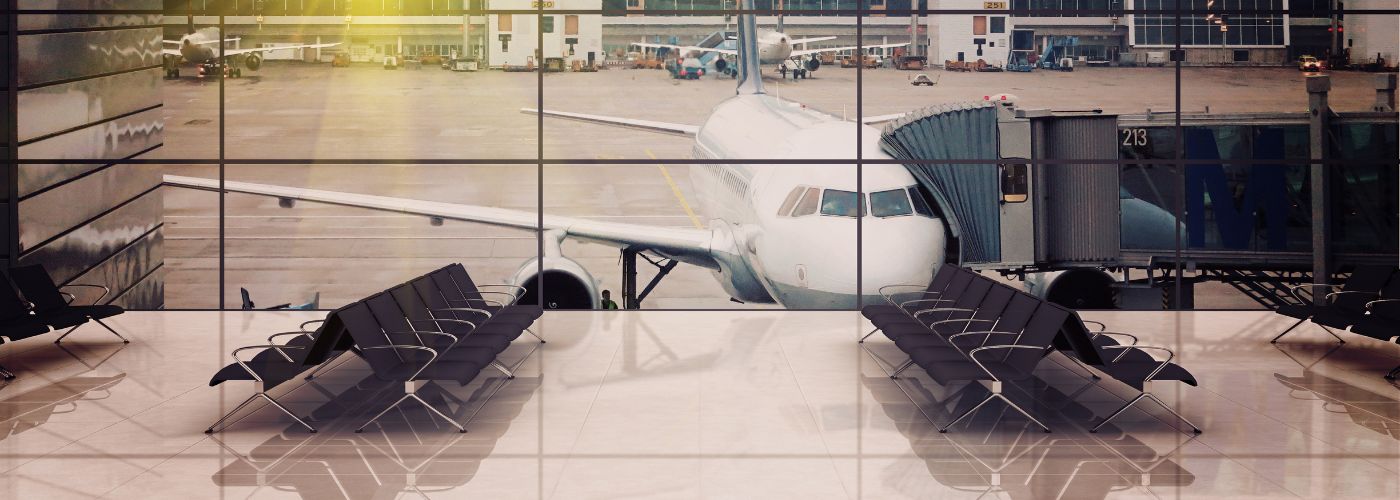 Airport departure hall